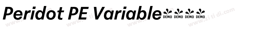 Peridot PE Variable字体转换